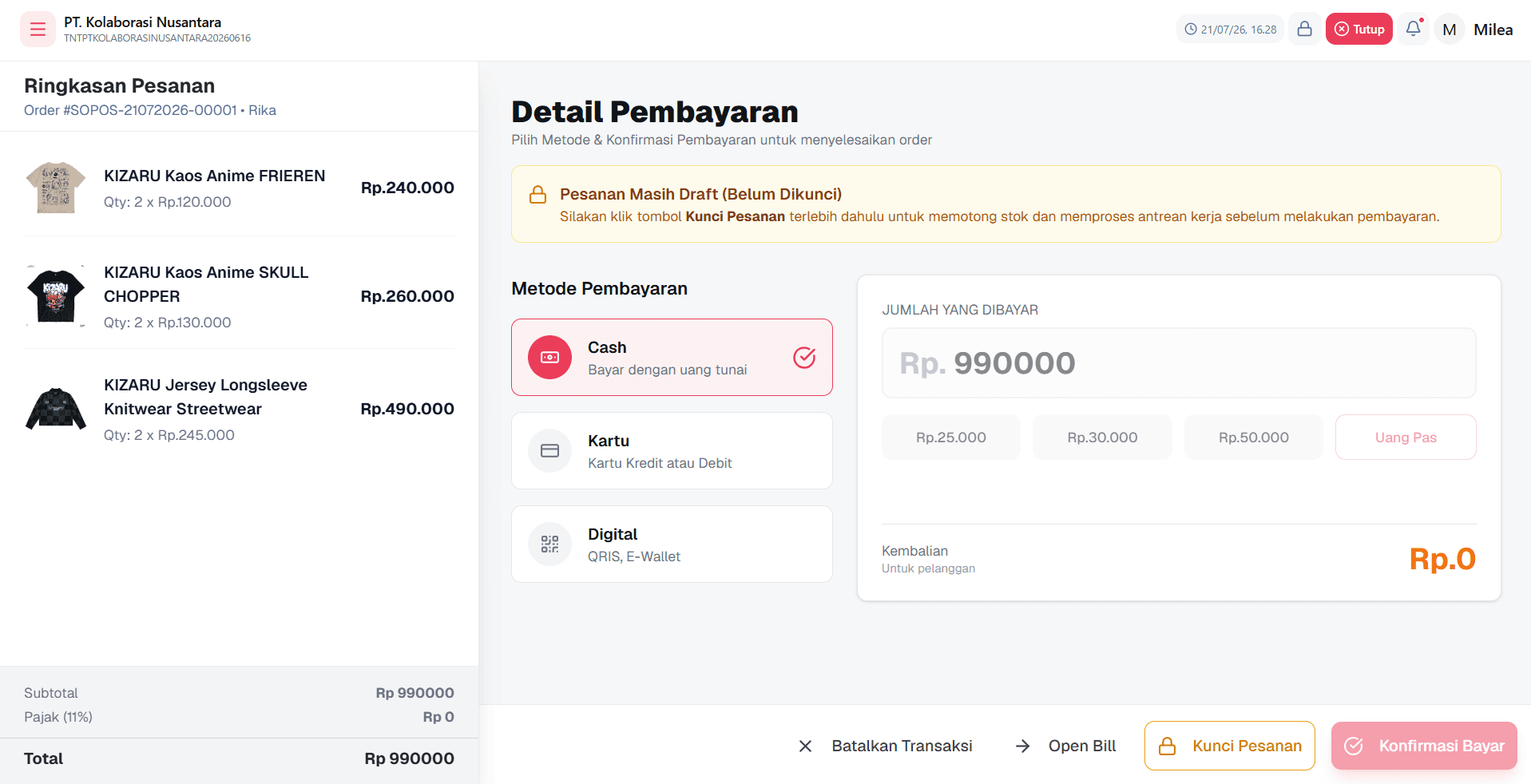 POS Checkout Desktop
